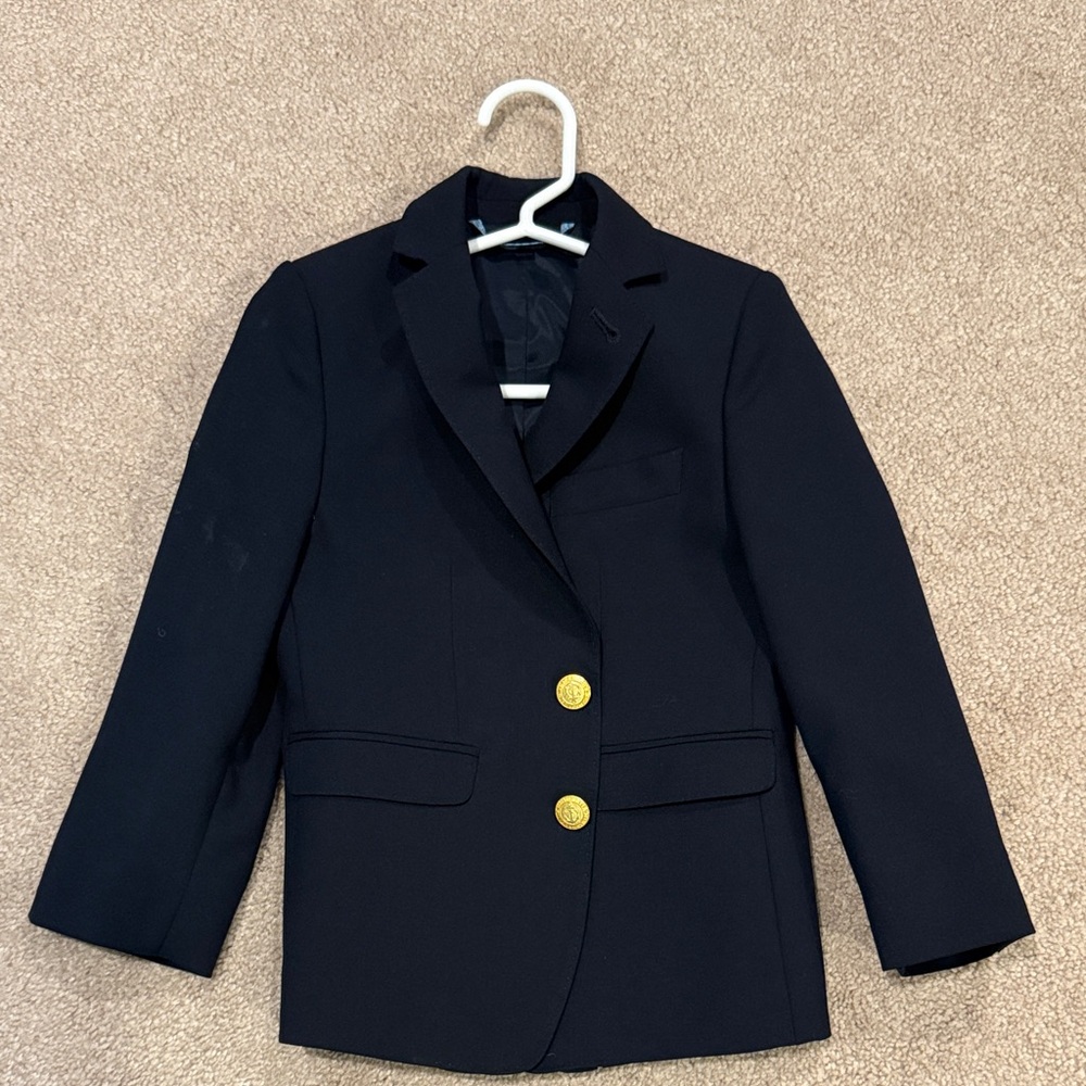 Vineyard Vines Navy Kids Blazer with Gold Buttons